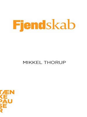 cover image of Fjendskab